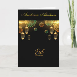 Aangepaste Ramadan Kareem & Eid Mubarak Groet Kaart