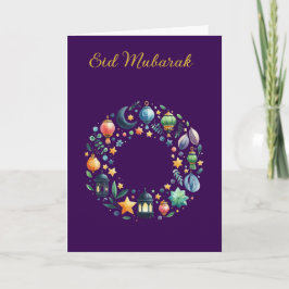Aangepaste Ramadan Kareem & Eid Mubarak Groet Kaart