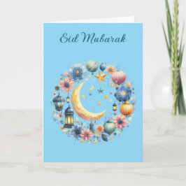 Aangepaste Ramadan Kareem & Eid Mubarak Groet Kaart