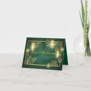 Aangepaste Ramadan Kareem & Eid Mubarak Groet Notitiekaartje