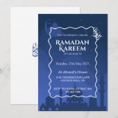 Aangepaste Ramadan Kareem Iftar Uitnodiging (Voorkant / Achterkant)