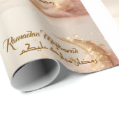 Aangepaste Ramadan Mubarak – Arabisch inpakpapier (Rol Hoek)