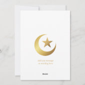 AANGEPASTE Ramadan Mubarak Eid Mubarak Foto Feestdagenkaart (Achterkant)