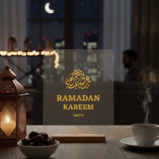 Aangepaste Ramadan Mubarak Maan Kijken Dua Transpa Acryl Bord