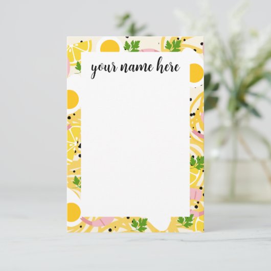 Aangepaste Ramen Notecards Bedankkaart (Staand voorkant)