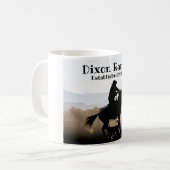 Aangepaste Ranch Cowboy Horse Vast gestelde koffie Koffiemok (Voorkant links)