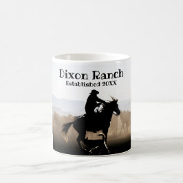 Aangepaste Ranch Cowboy Horse Vast gestelde koffie Koffiemok