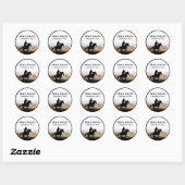 Aangepaste Ranch Cowboy Horse Vast gezet Ronde Sticker (Vel)