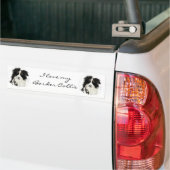 Aangepaste rand-collie - Collectie voor honden Bumpersticker (Op Truck)