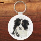 Aangepaste rand-collie - Collectie voor honden Sleutelhanger (Voorkant)