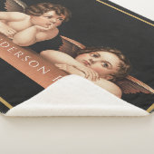 Aangepaste Raphael Cherub Vintage Renaissance Kuns Sherpa Deken (3/4)