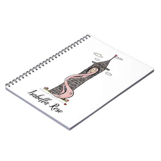 Aangepaste Rapunzel Princess Light Skin Tone Notitieboek (Linkerzijde)