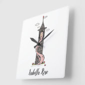 Aangepaste Rapunzel Princess Light Skin Tone Vierkante Klok (Hoek)