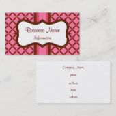 Aangepaste Raspberry Chocolate Visitekaartje (Voorkant / Achterkant)