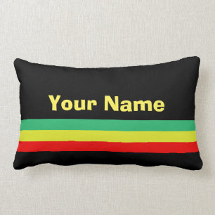 Aangepaste Rasta-Striped Home Decor Kussen