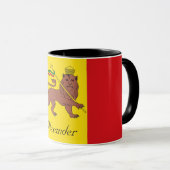 Aangepaste Rastafaire vlag van Ethiopië Lion Judah Mok (Voorkant rechts)