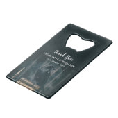 Aangepaste Raven Halloween Bruiloft Geschenk Creditkaart Flessenopener (Voorkant Gekanteld)