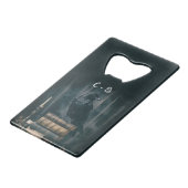 Aangepaste Raven Halloween Bruiloft Geschenk Creditkaart Flessenopener (Achterkant Gekanteld)