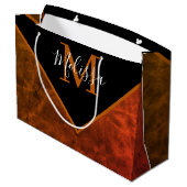 Aangepaste rawhide groot cadeauzakje (Achterkant Gekanteld)