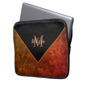Aangepaste rawhide laptop sleeve (Voorkant Links)
