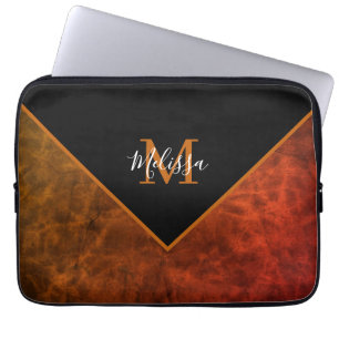 Aangepaste rawhide laptop sleeve