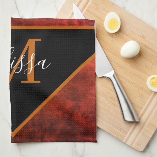 Aangepaste rawhide theedoek (Quarter Fold)