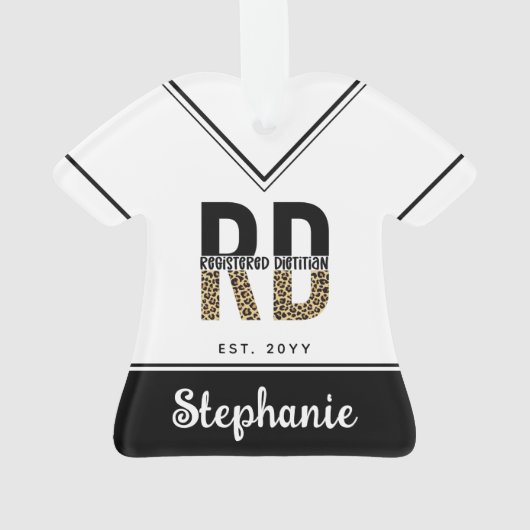 Aangepaste RD-geregistreerde diëtititititisch luip Ornament (achterkant)