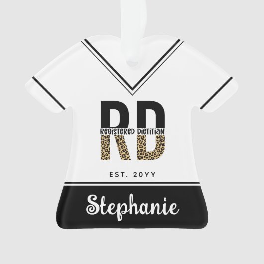 Aangepaste RD-geregistreerde diëtititititisch luip Ornament (voorkant)