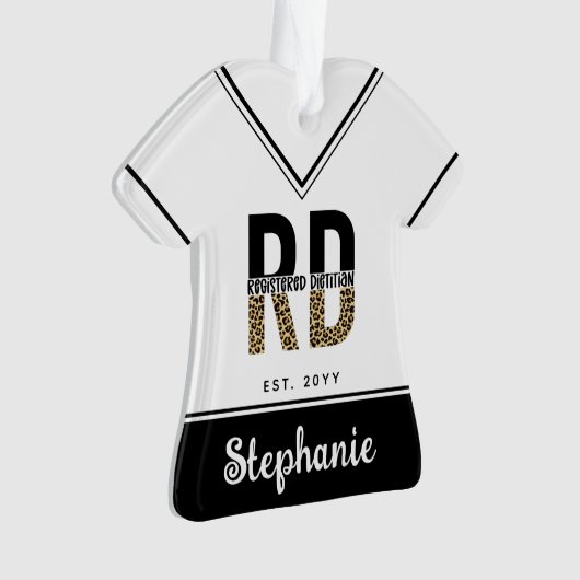 Aangepaste RD-geregistreerde diëtititititisch luip Ornament (voorkant)