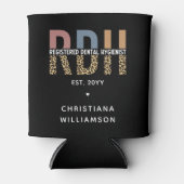 Aangepaste RDH cadeaus voor geregistreerde mondhyg Blikjeskoeler (Voorkant)