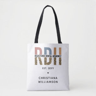 Aangepaste RDH cadeaus voor geregistreerde mondhyg Tote Bag