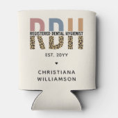 Aangepaste RDH-geregistreerde tandheelkundige cade Blikjeskoeler (Achterkant)