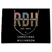 Aangepaste RDH-geregistreerde tandheelkundige cade Groot Cadeauzakje (Voorkant)