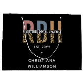 Aangepaste RDH-geregistreerde tandheelkundige cade Groot Cadeauzakje (Achterkant)