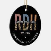 Aangepaste RDH-geregistreerde tandheelkundige cade Keramisch Ornament (Rechts)