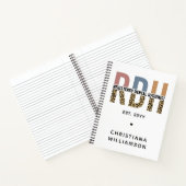 Aangepaste RDH-geregistreerde tandheelkundige cade Notitieboek (Binnen)