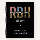 Aangepaste RDH-geregistreerde tandheelkundige cade Notitieboek (Voorkant)