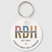 Aangepaste RDH-geregistreerde tandheelkundige cade Sleutelhanger (Voorkant)