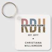 Aangepaste RDH-geregistreerde tandheelkundige cade Sleutelhanger (Voorkant)