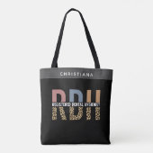 Aangepaste RDH-geregistreerde tandheelkundige cade Tote Bag (Achterkant)