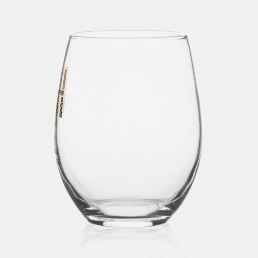 Aangepaste RDH-geregistreerde tandheelkundige cade Wijnglas Zonder Voet (Links)