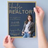 Aangepaste Realtor Professionele Vastgoed Marketin Flyer (Hand)