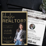 Aangepaste Realtor Professionele Vastgoed Marketin Flyer<br><div class="desc">De Custom Realtor Professional Real Estate Marketing Flyer, een geavanceerde en impactvolle tool ontworpen om uw vastgoedmarketingcampagnes te verheffen. Vervaardigd met een opvallend zwart-gouden kleurenschema, straalt deze flyer elegantie en professionaliteit uit, zodat uw boodschap de aandacht trekt. Het beschikt over een persoonlijke buurtkaart met een foto, waarmee u een persoonlijke...</div>