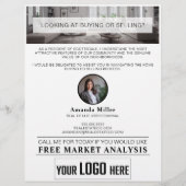 Aangepaste Realtor Professionele Vastgoed Marketin Flyer (Achterkant)