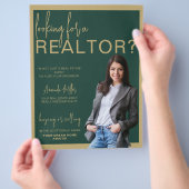 Aangepaste Realtor Professionele Vastgoed Marketin Flyer (Hand)