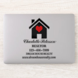 Aangepaste Realtor Real Estate Laptop Sticker