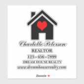 Aangepaste Realtor Real Estate Laptop Sticker (Vel)
