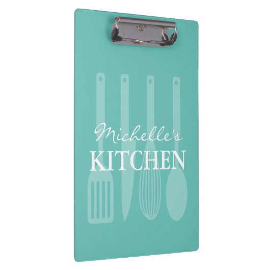 Aangepaste recept-houder met kookgereedschap klembord (Rechts)