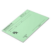 Aangepaste recept notitieblok – Bewerkbare dokter  (Schuin)