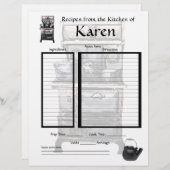 Aangepaste receptenpagina (Voorkant / Achterkant)